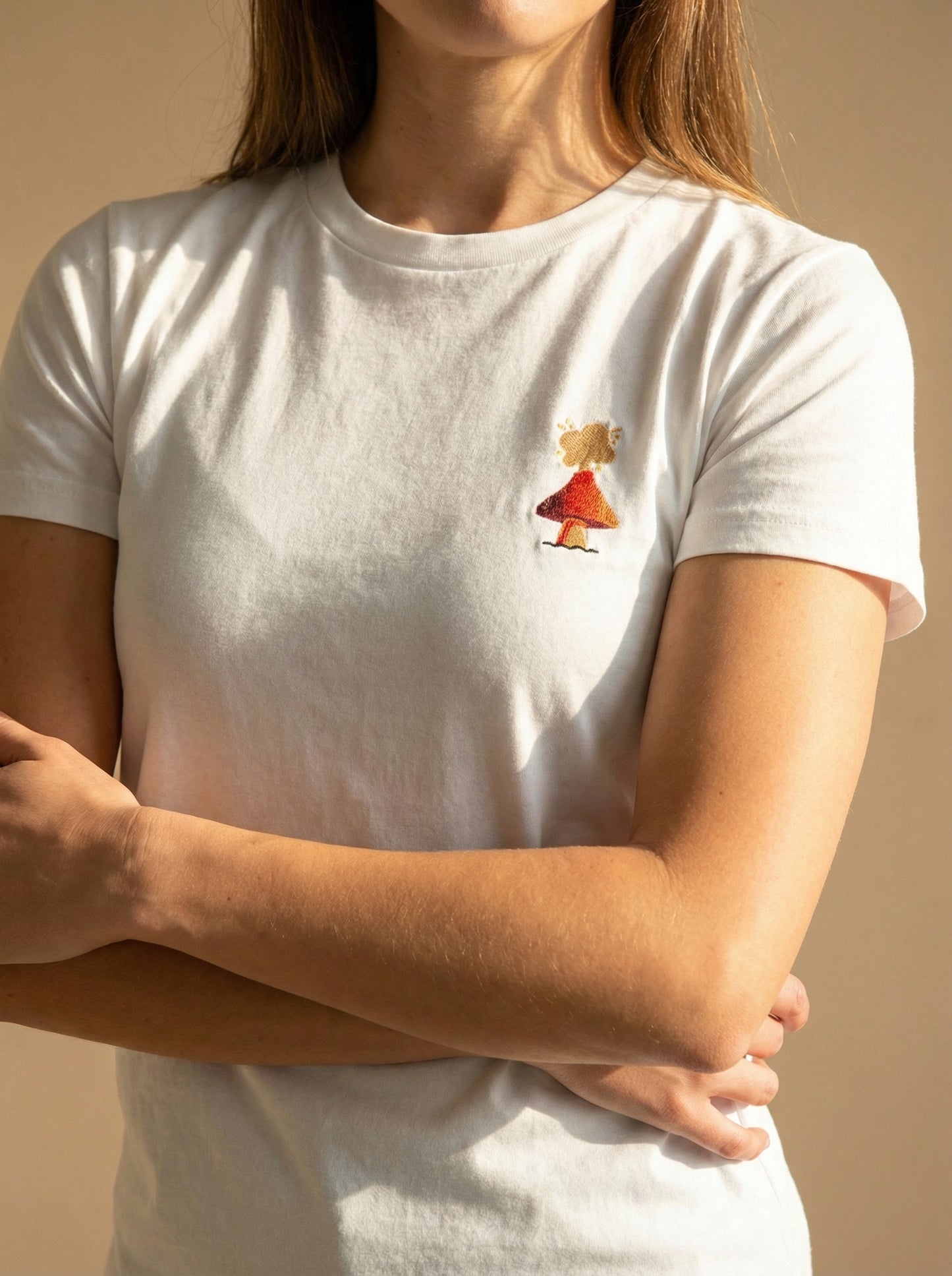 Volcano-Cap Mushroom - Embroidery Tee