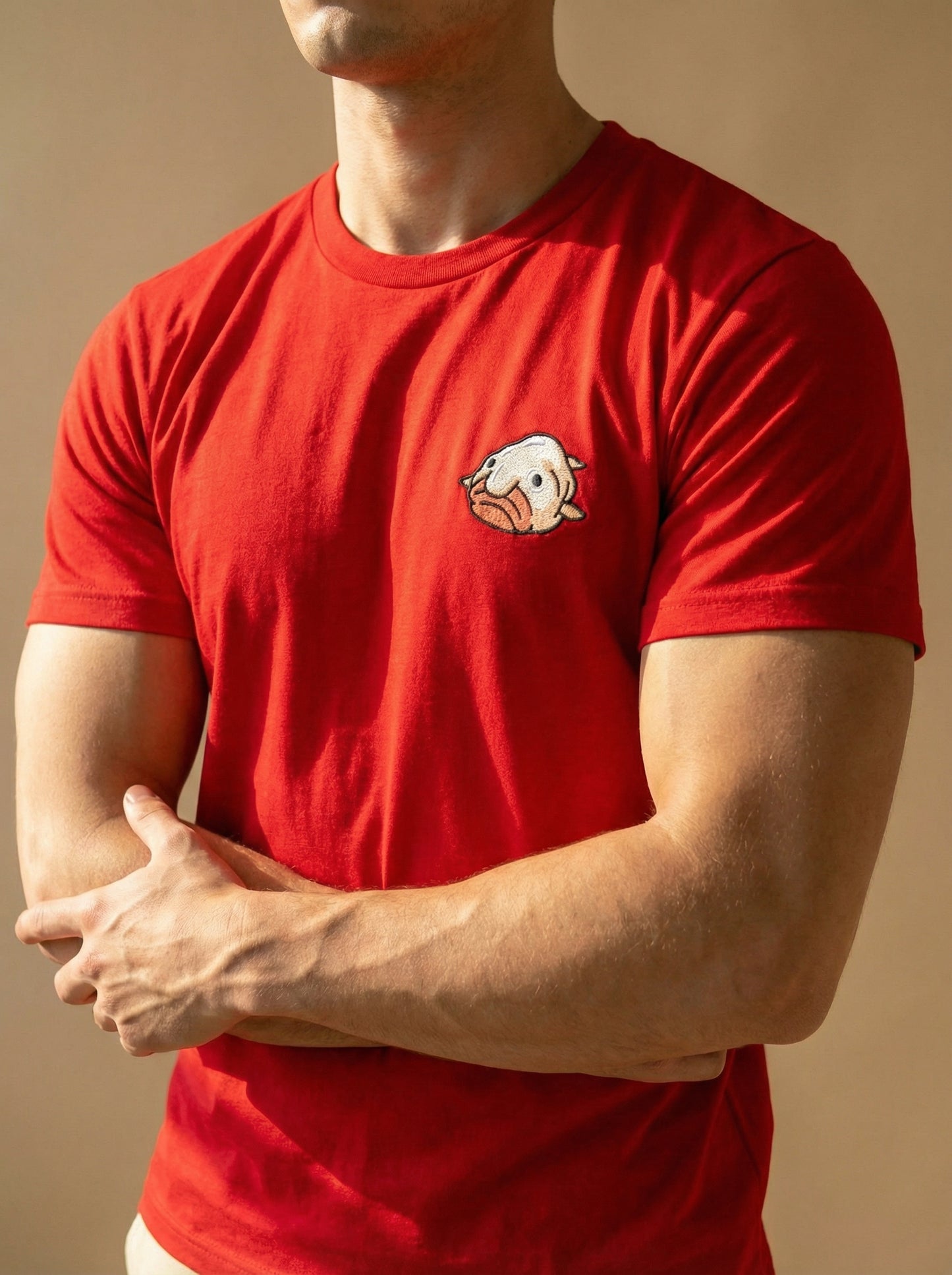 Blobfish Toon - Embroidery Tee