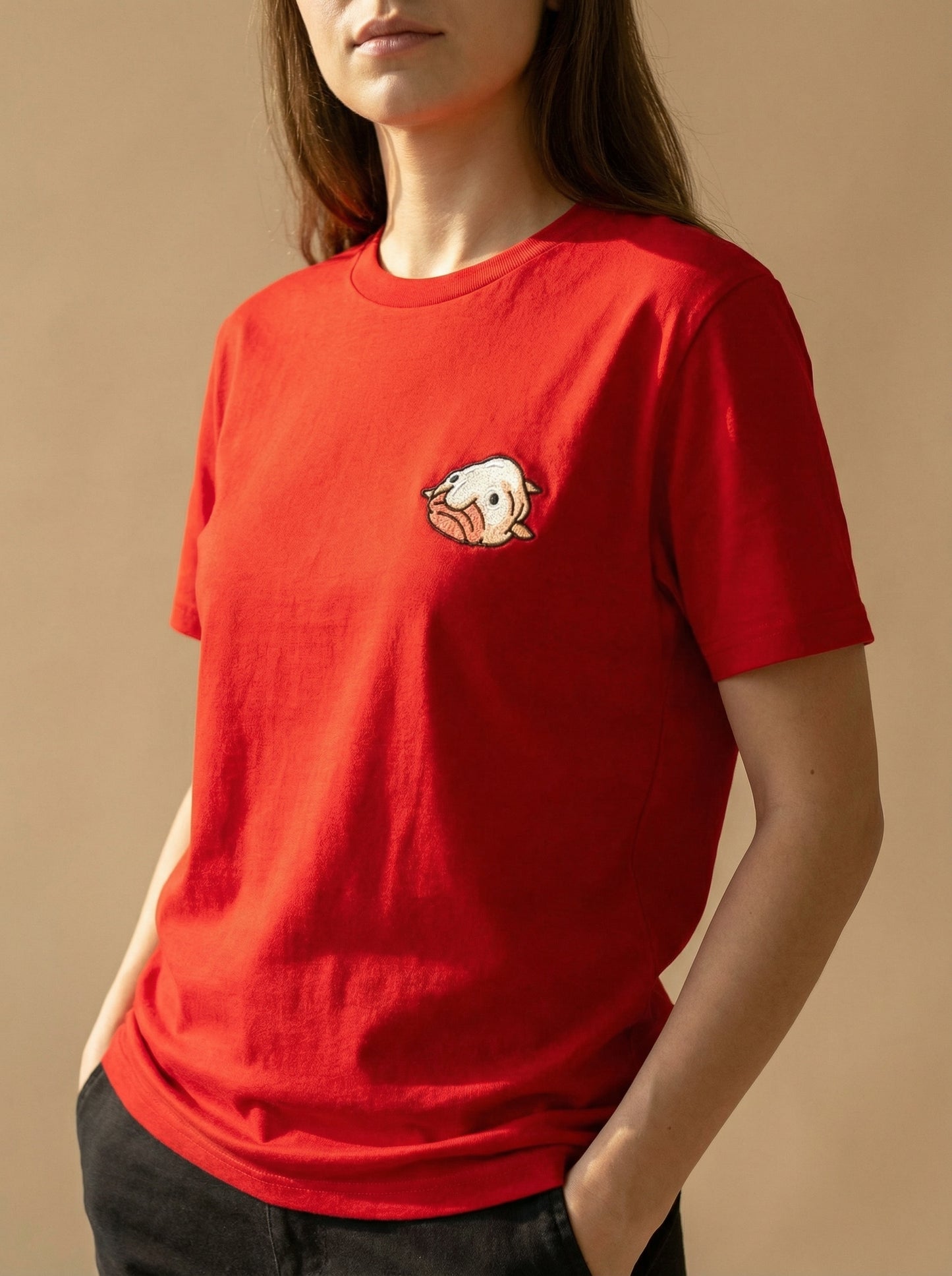 Blobfish Toon - Embroidery Tee