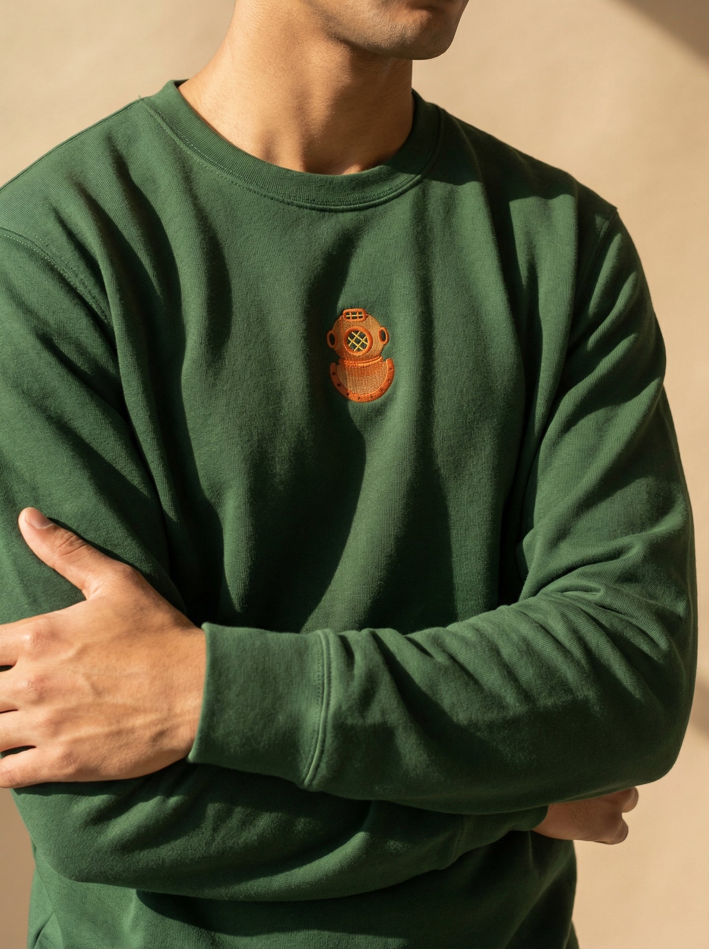 Diving Helmet - Embroidery Sweatshirt
