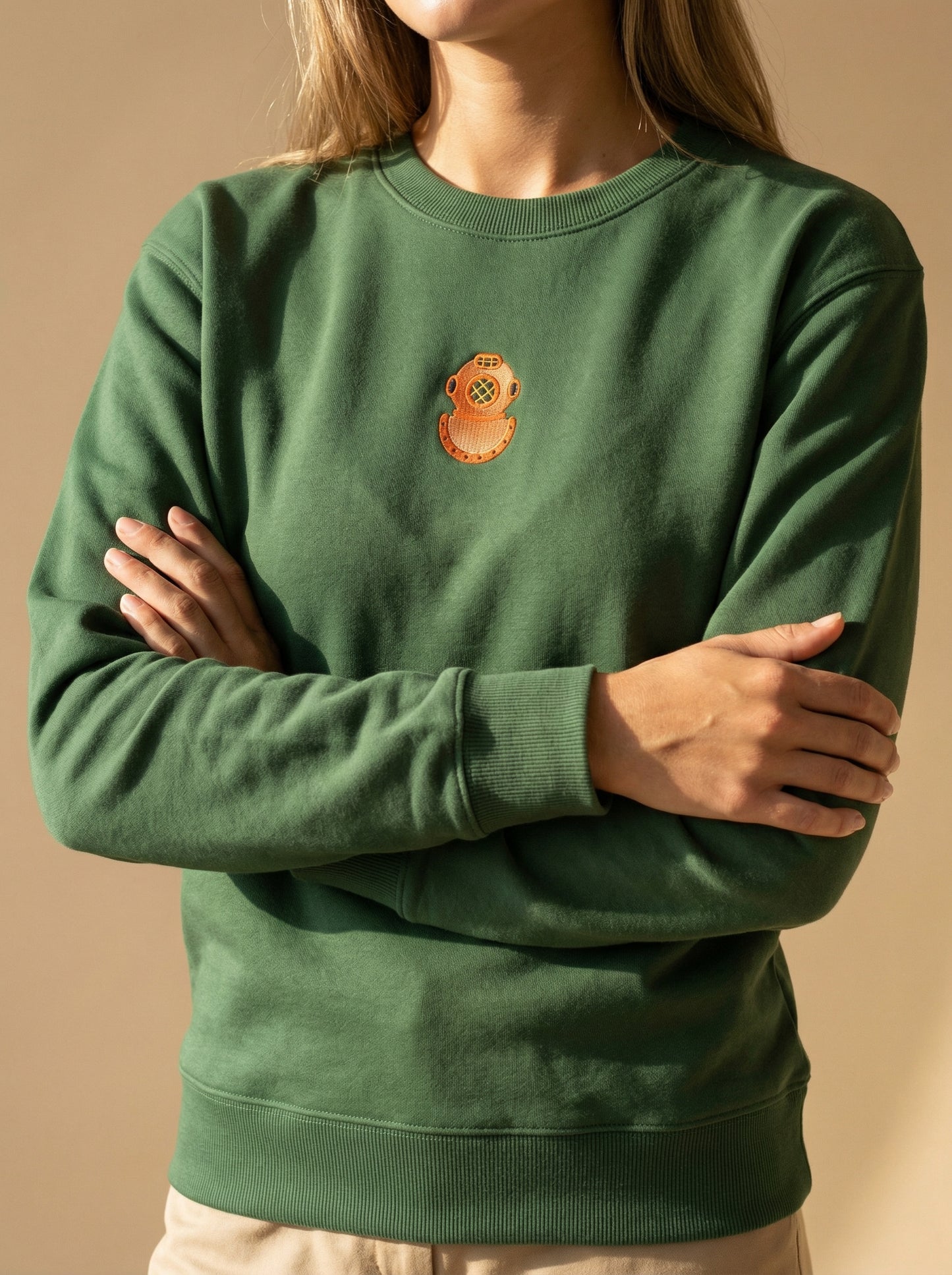 Diving Helmet - Embroidery Sweatshirt