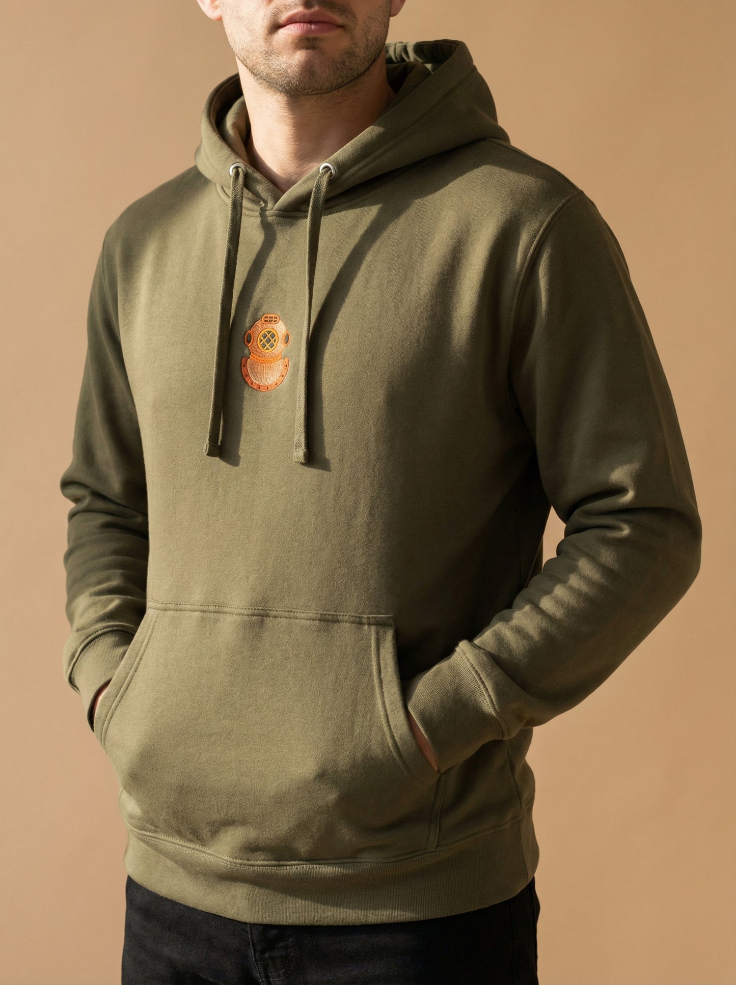 Diving Helmet - Embroidery Hoodie
