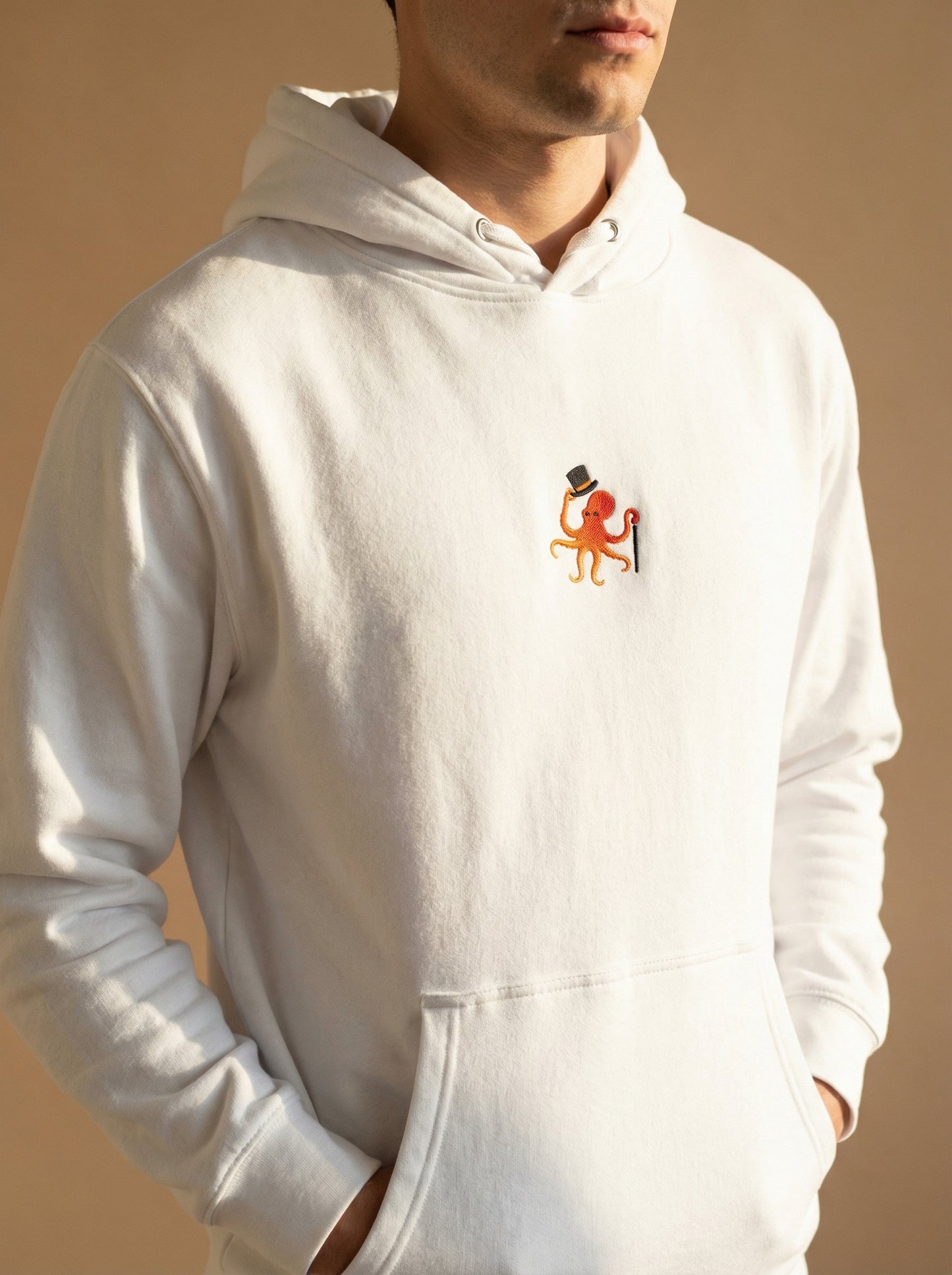 Dignified Octopus - Embroidery Hoodie