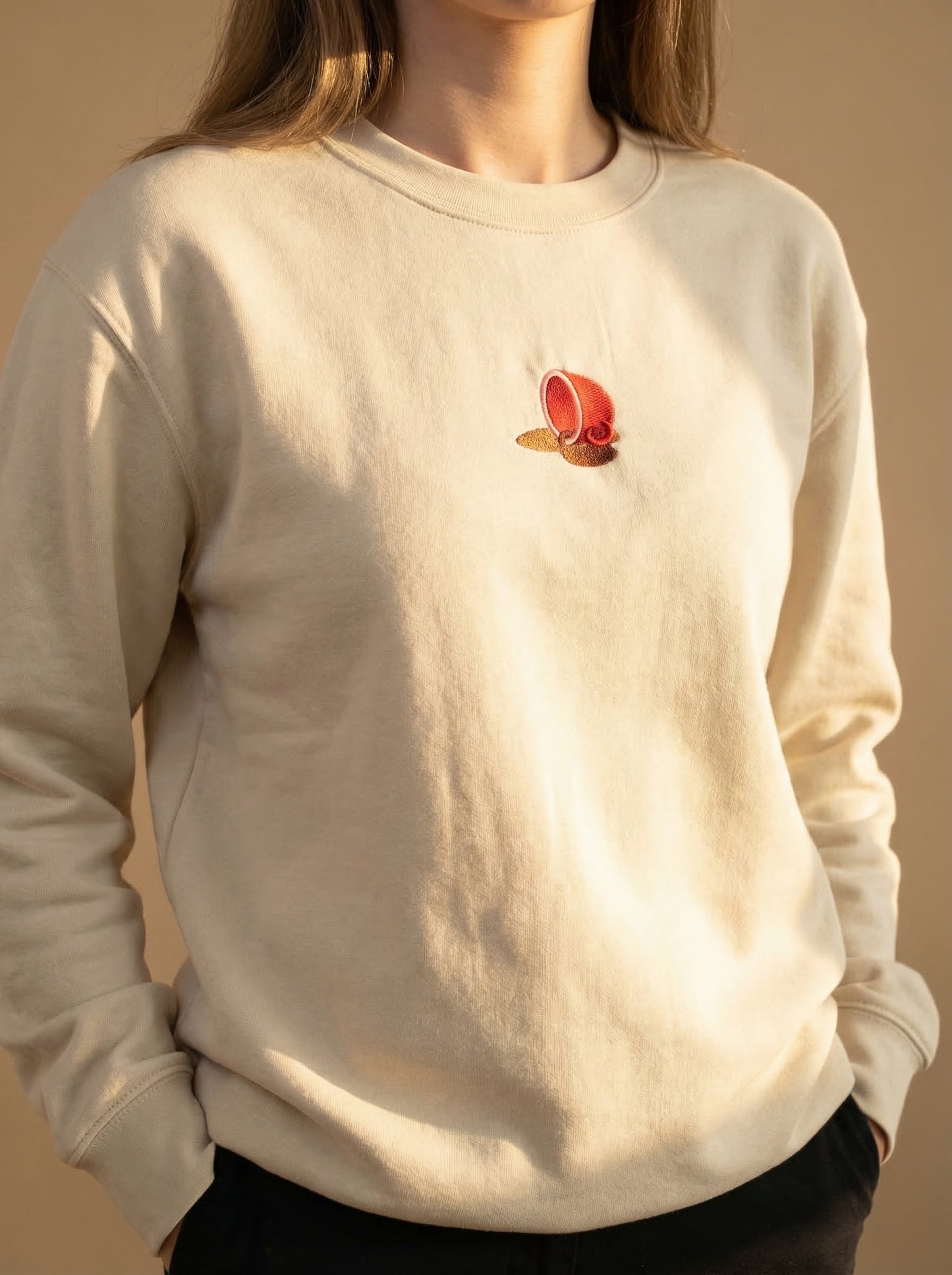 Coffee Klutz - Embroidery Sweatshirt
