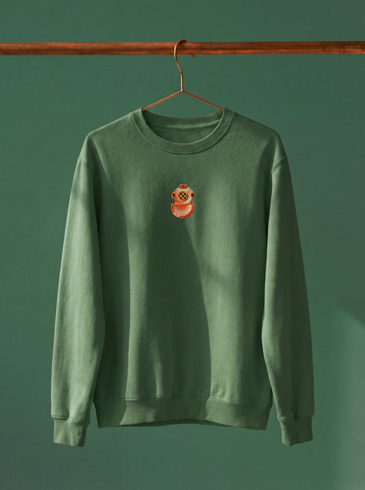 Diving Helmet - Embroidery Sweatshirt