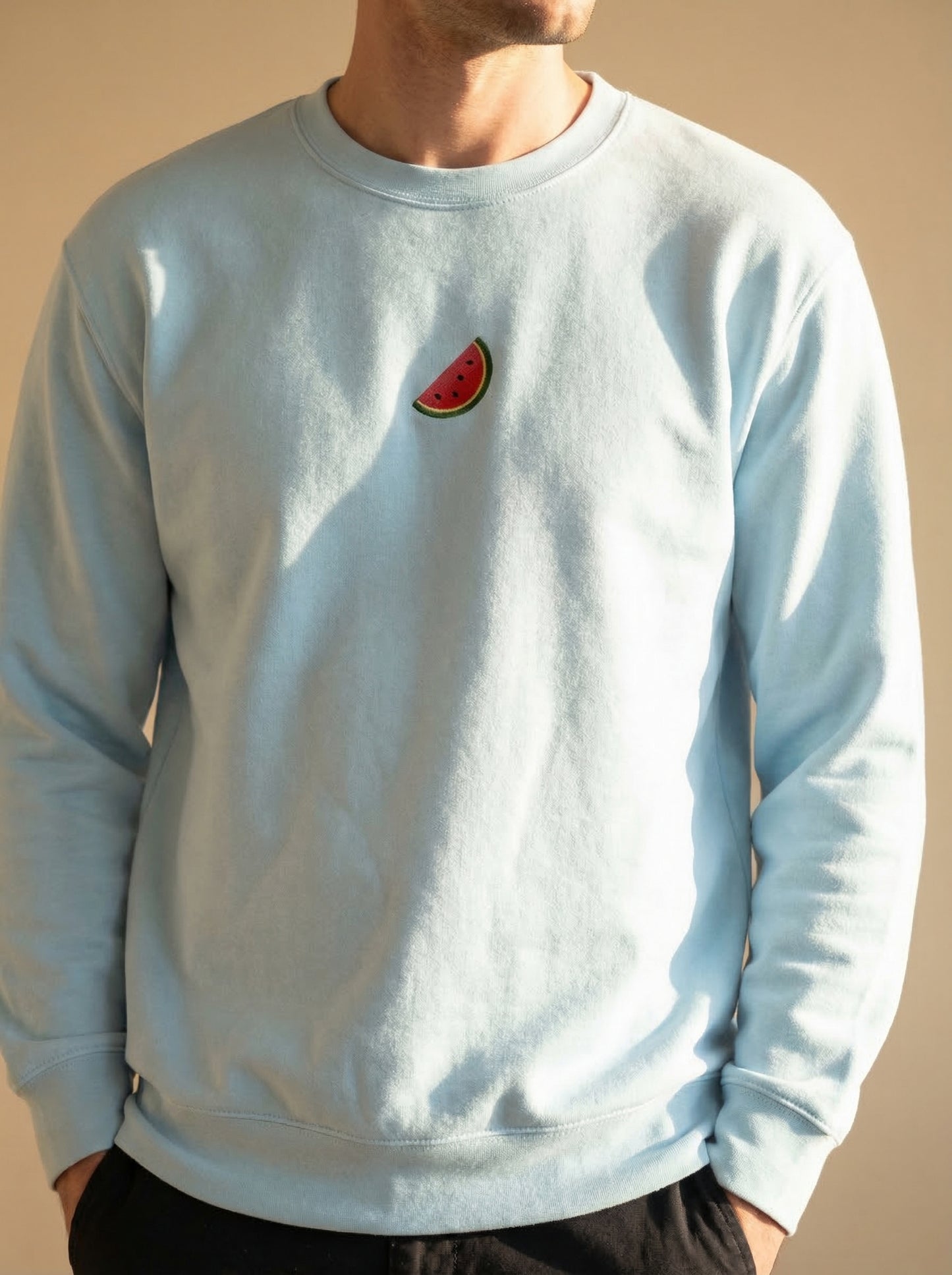 Watermelon Slice - Embroidery Sweatshirt