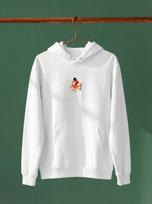 Dignified Octopus - Embroidery Hoodie
