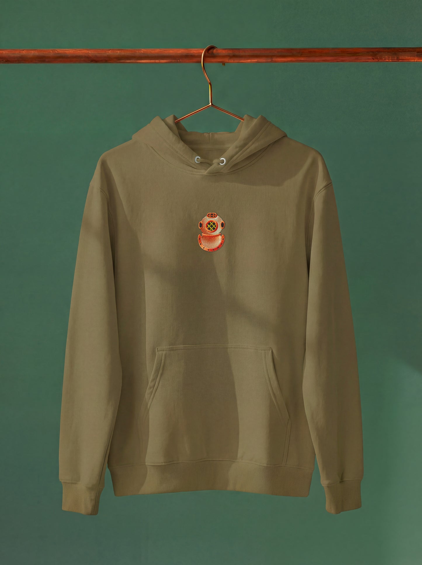 Diving Helmet - Embroidery Hoodie