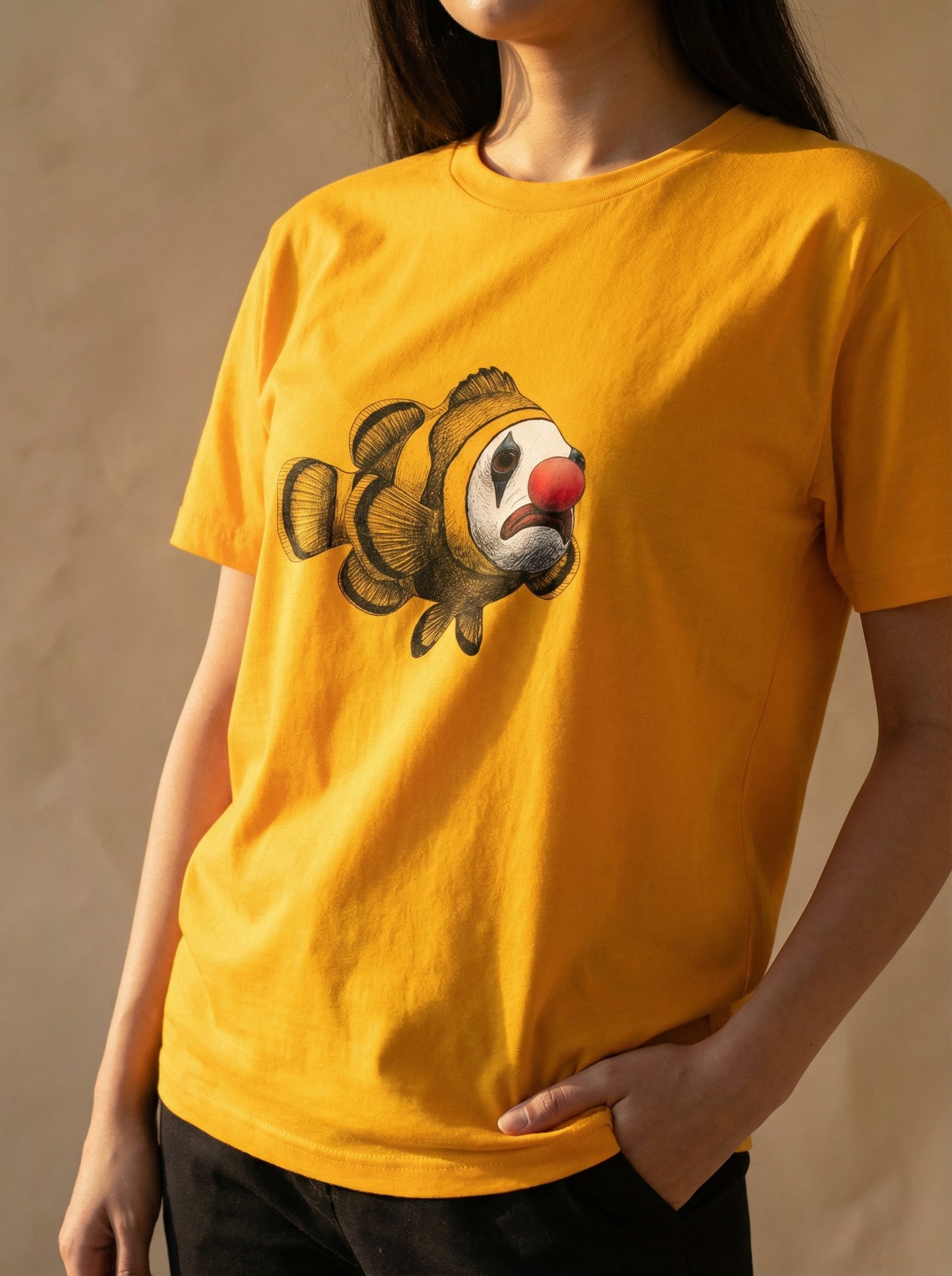 Sad Clown Fish - Printed Tee
