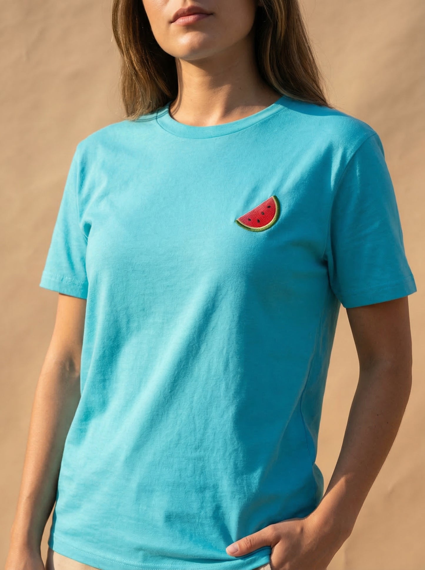 Watermelon Slice - Embroidery Tee