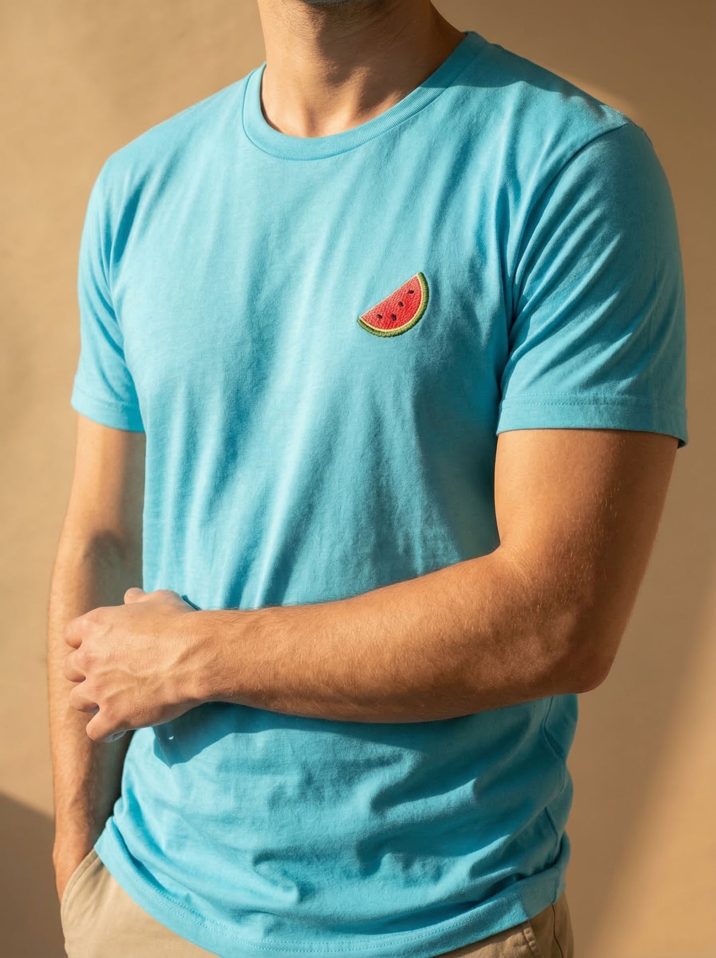 Watermelon Slice - Embroidery Tee