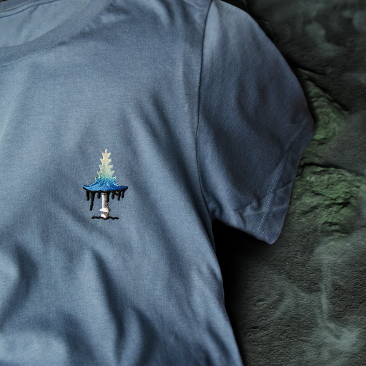 Witches' Cap Mushroom - Embroidery T-Shirt