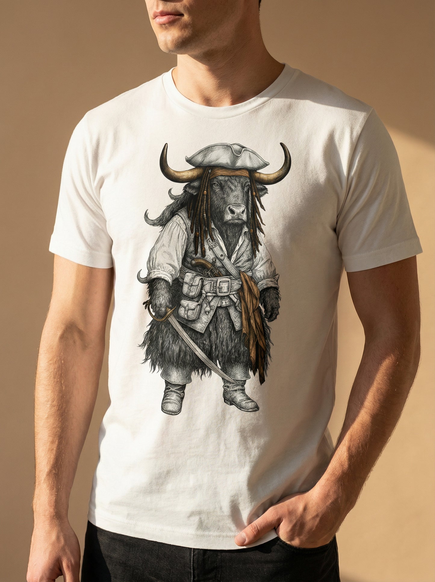 Captain Yak Sparrow - Printed Tee